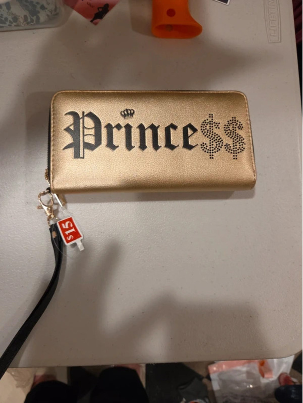 Princess wallet with strap